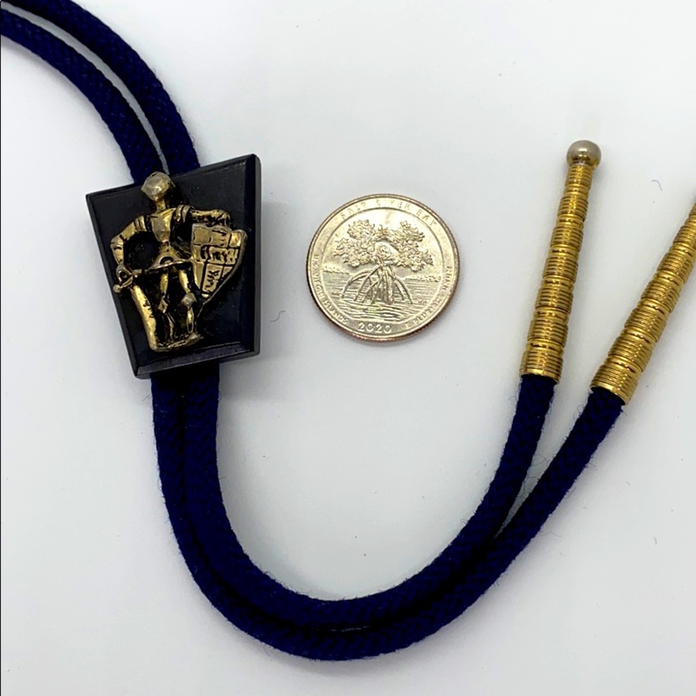VTG Medieval Knight in Shining Armor Bolo Tie - Picture 4 of 8